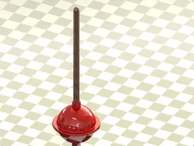 Sink plunger Free 3D model purchase