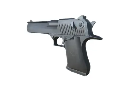 45-Desert Eagle 50AE-gun model 3d game ready model Low-poly 3D model