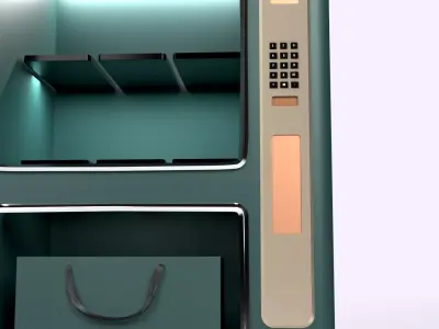 Vending Machine 3D Model  Snack  Drink Dispenser Asset Low-poly 3D model