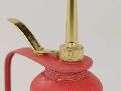 Vintage Oil Can Low-poly 3D model