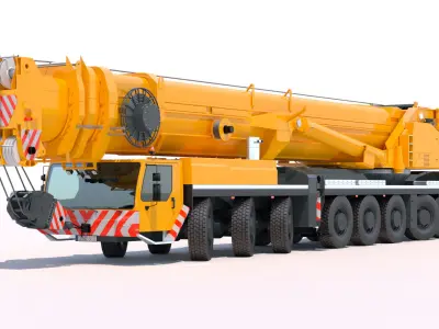 Mobile Crane Liebherr LTM 1500 3D model