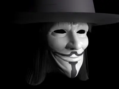 v for vendetta  3D model
