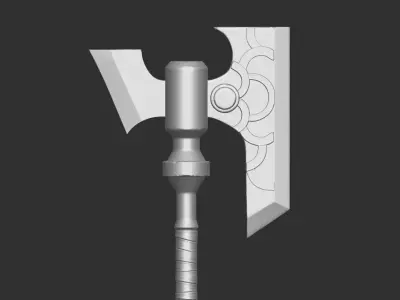 Battle Axe Printable 3D print model