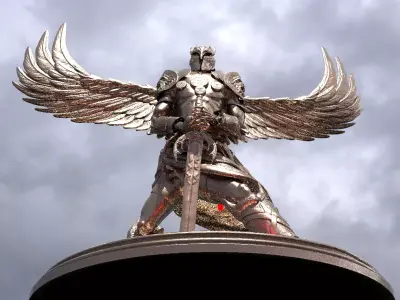Serafim Warrior Sculpture  3D model