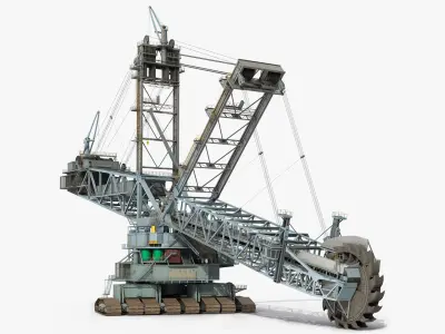 Bagger 293 Bucket Wheel Excavator Rigged 