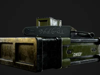 Military Radio Model Low-poly 3D model