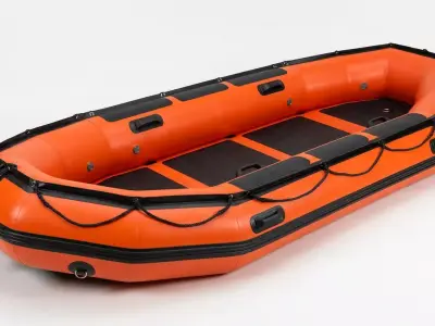 Inflatable Rescue Raft 3D model
