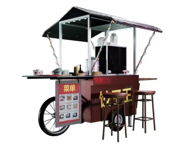 Asian Food Stand 3D model