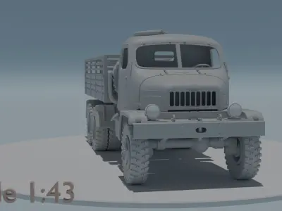 Praga V3S scale 1 43 3D print model