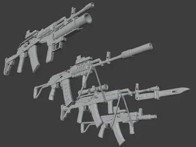 Polish FB Beryl pack Low-poly 3D model