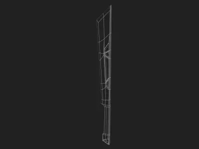 Modern blade Low-poly 3D model