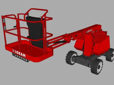 Nacelle JLG 340aj LOXAM - JLG 340aj LOXAM boom lift  3D model
