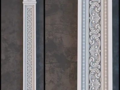 CLASSIC DECORATION column  Free 3D model
