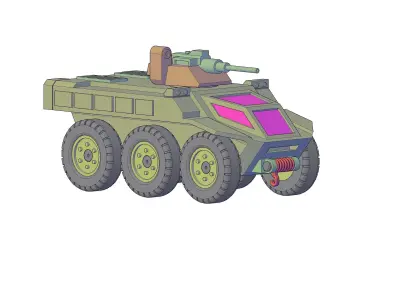 ARMORED VEHICLE - SPACE CAT 3D print model