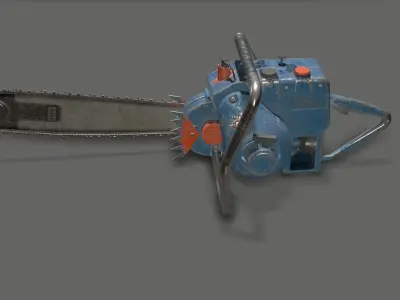 Chainsaw David Bradley Low-poly 3D model