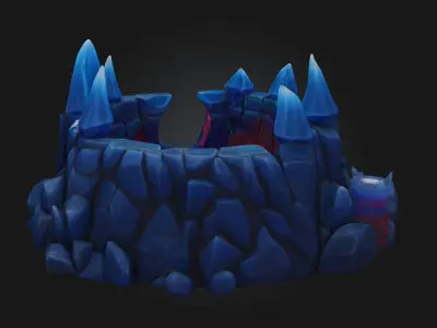 Mystical Energy Pool  Luminous Heart of Arcane Power Free 3D model
