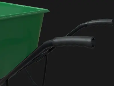 Hand Cart Low-poly 3D model