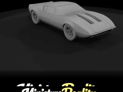 1-87 AMC AMX 2 - 1969 Print Ready STL 3D print model purchase