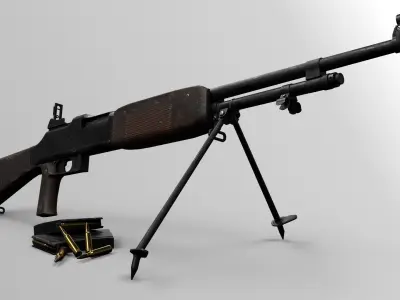 Swedish Kg 21 - Low-poly 3D model PBR  Low-poly 3D model