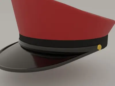 OFFICER CAP Free 3D model