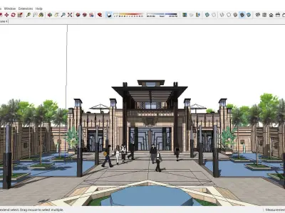 Sketchup Recreational Tourism building A2 3D model