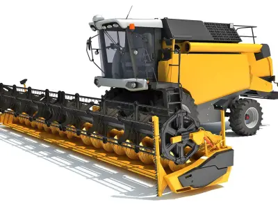 Combine Harvester 3D model 15