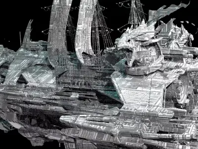 Dark Dreadnaught raider 4 3D model