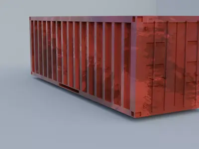 Container Low-poly 3D model by vasanthkm