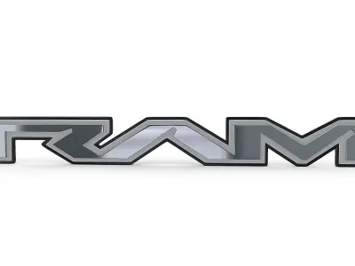 ram new logo 3D model
