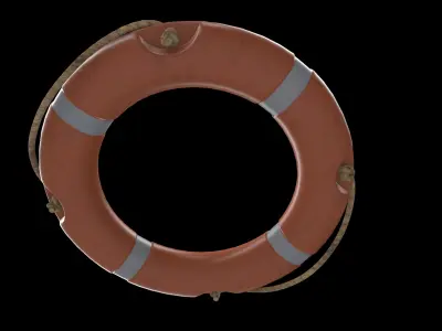 round lifebuoy 3D model