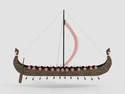 Viking Ship 3D model order