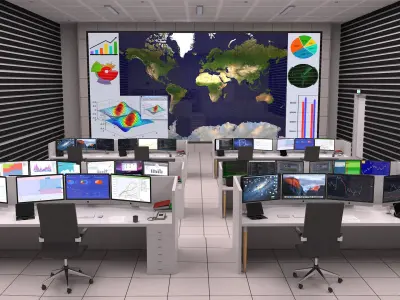 Control Room Collection 3D model