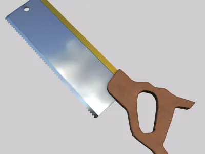 Tenon Saw Low-poly 3D model