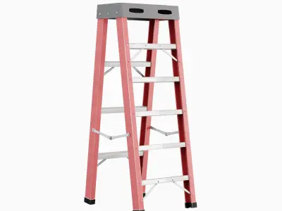 Ladder 05 Low-poly 3D model