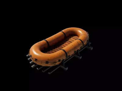 Resque boat 3D model