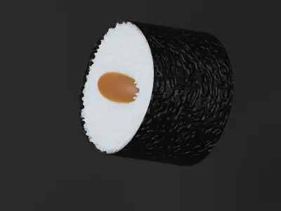 Sushi roll 3D model purchase