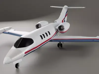 Learjet 35 36 3D model