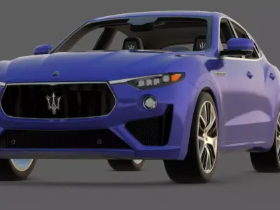 2019 Maserati Levante GTS 3D Model  Italian Performance SUV  Low-poly 3D model