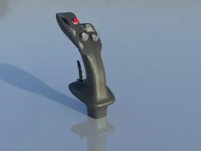 HOTAS Stick for fighter jet  3D model by DesignKA