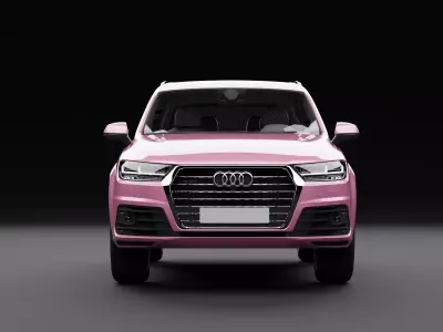 Audi Q7 Tfsi e Pink 3D model