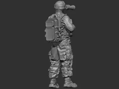 USA modern soldier 5 3D print model