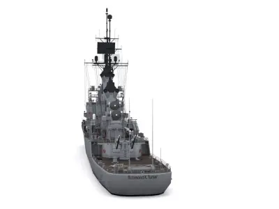 CG 20- USS Richmond K Turner Low-poly 3D model