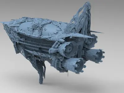 Aquaman airship 1 3D model