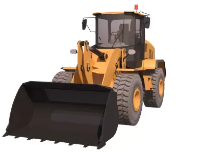 cargador frontal02 3D model