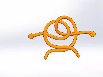Snakes orange snake Free 3D print model