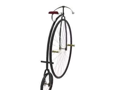Penny Farthing Low-poly 3D model