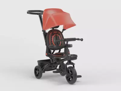 Baby stroller 3D model 3D model 23