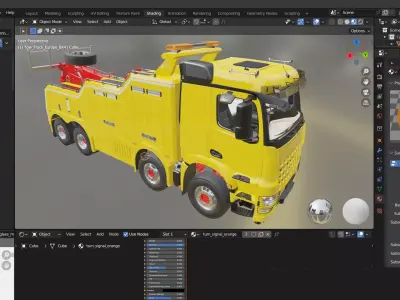 Tow Truck Europe 8X4 3D model