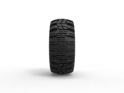 Offroad tire 67 Scale 1 to 25 3D print model