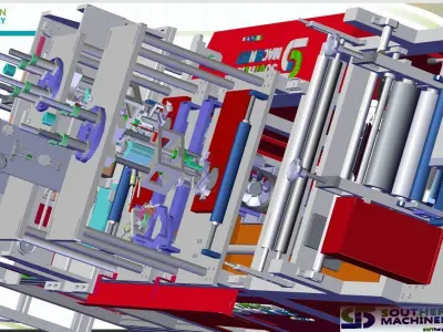 How KN95 mask automatic production line for fighting COVID-19 3D model